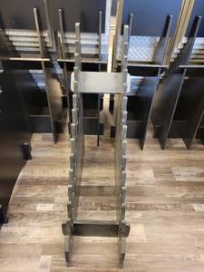lot 24731 image: Unbranded Black Layered Display Rack
