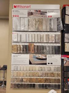 lot 24733 image: Wilsonart Wall Display Sample Board