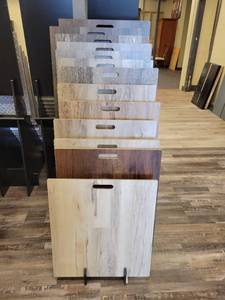 lot 24735 image: Flooring Display Samples and Rack