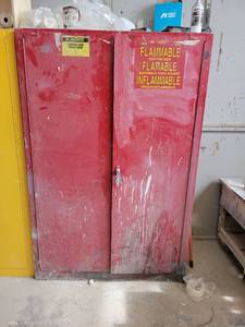lot 24835 image: Red Just Rite Flammable Liquid Storage Cabinet