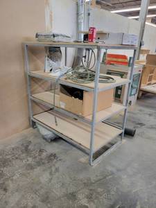 lot 24856 image: 4 Tier Industrial Shelf - CONTENTS NOT INCLUDED