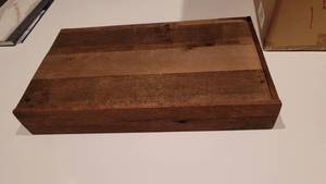 lot 24871 image: Rustic Wooden Floating Shelf - No Brackets