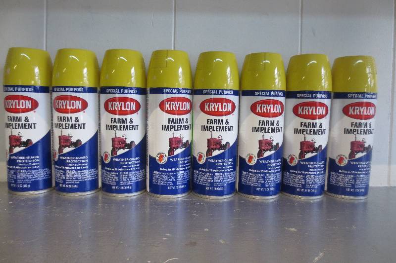 lot 2057 image: LOT OF 8 KRYLON  FARM & IMPLEMENT WEATHER-GUARD PROTECTION
