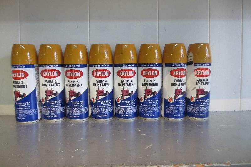 lot 2055 image: LOT OF 8  KRYLON FARM & IMPLEMENT WEATHER-GUARD PROTECTION