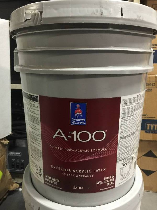 lot 2074 image: SHERWIN WILLIAMS  A-100 100% ACRYLIC FORMULA