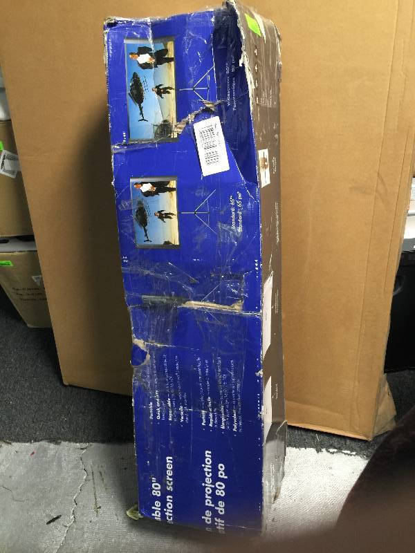 lot 2136 image: PORTABLE 80 PROJECTION SCREEN