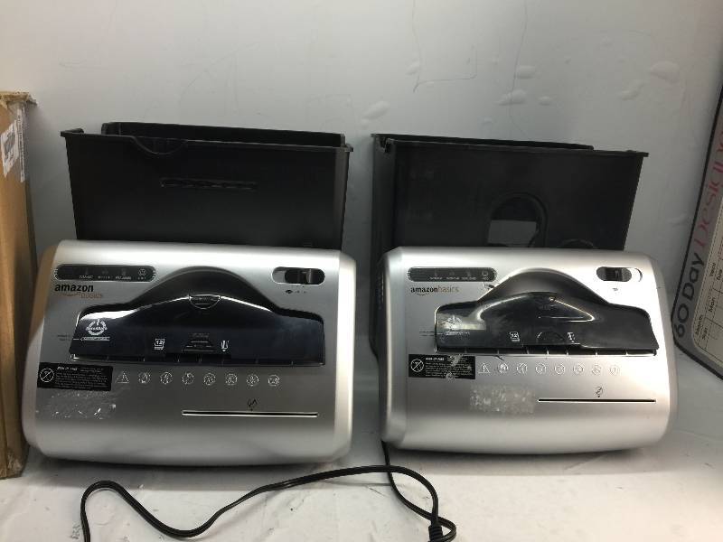 lot 2149 image: LOT OF 2 PAPER SHREDDERS