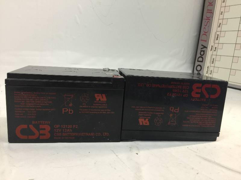 lot 2141 image: LOT OF 2 12V BATTERY