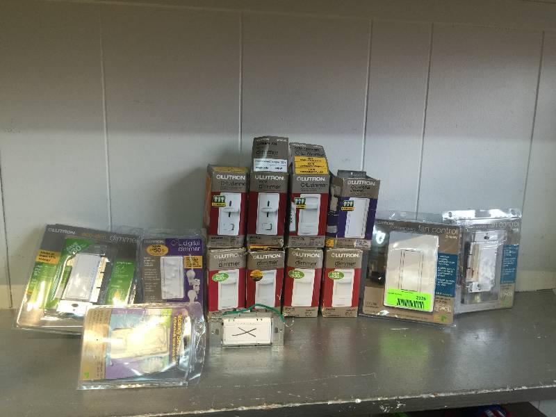 lot 2126 image: LOT OF MIX FAN CONTROLS  600W DIMMERS