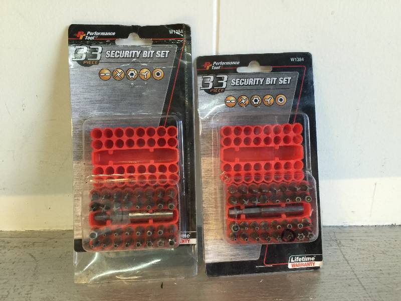 lot 2025 image: LOT OF 2 PERFORMANCE TOOL SECURITY BIT SET