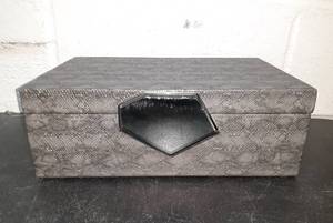 lot 2975 image: Silver Snakeskin Box