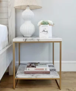 lot 2991 image: MarbleMustard Side Table