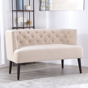 lot 41301 image: Abbyson Robyn Velvet Settee Loveseat- Retail$393.99