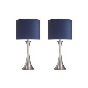 lot 41339 image: Porch & Den Bakkom 24.25-inch Table Lamp Set- Retail$94.99