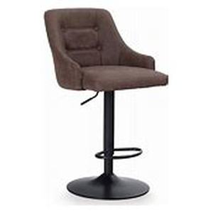 lot 41309 image: Maison Adjustable Faux Leather Swivel Bar Stool- Brown - Retail$115.99