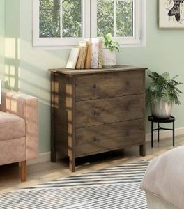 lot 41367 image: Carbon Loft Mulgrew Distressed Walnut Dresser - Retail$226.49