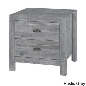 lot 41374 image: Grain Wood Furniture Montauk 2-drawer Nightstand Solid Wood - Retail$269.00