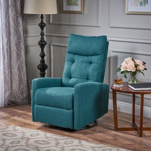 lot 41384 image: Christopher Knight Home Woodglen Contemporary Glider Swivel Push-back Nursery Recliner- Retail$298.34