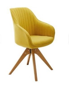 lot 41386 image: Art-Leon Classical Swivel Office Accent Arm Chair with Wood Legs- Retail$183.49