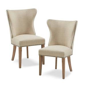 lot 41392 image: Madison Park Keeble Cream Dining Side Chair(Set of 2) - 25.25w x 25.25d x 39h - Retail$541.99