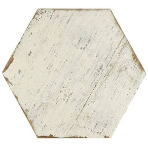 lot 41394 image: SomerTile Retro Hex Blanc 14.13 x 16.25 Porcelain Floor and Wall Tile- Retail$99.29
