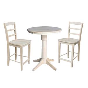lot 41419 image: (Top Only)30 Round Top Pedestal Counter Height Table Top Unfinished