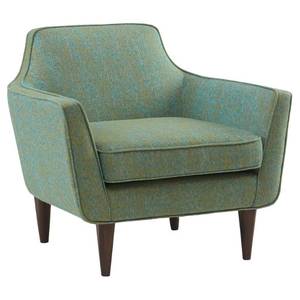 lot 41420 image: Madison Park Taye Blue Green Mid Century Accent Chair- Retail$371.44