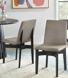 lot 41438 image: Lifestorey Pavia Dining Chair (Set of 2) - Black