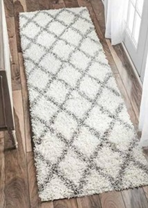 lot 41469 image: nuLOOM Tess Cozy Soft & Plush Modern Runner Rug, 2 6 x 6, White