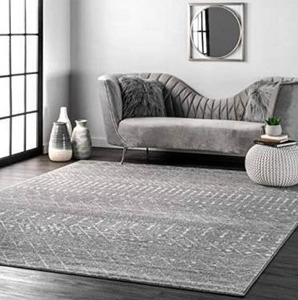 lot 41472 image: nuLOOM Moroccan Blythe Area Rug, 3 x 5, Dark Grey