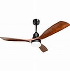 lot 41399 image: ExBrite 52 Solid Wood ACDC Integrated LED Ceiling Fan with Light & Remote Control- Retail$229.99