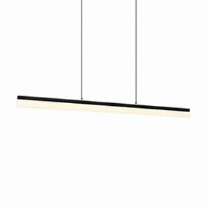 lot 41452 image: LED Modern Black Acrylic Linear Pendant Lamp - 47.64 x 4.72 x 59.2 IN- Retail$189.99
