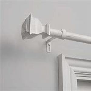 lot 41457 image: Porch & Den Granada 1-inch Curtain Rod and Finial Set