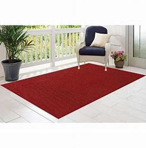 lot 41470 image: Outdoor Rug Burgundy 5 x 2.5