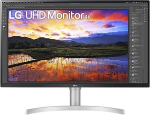 lot 3793 image: LG - 32 UltraFine IPS UHD Monitor with FreeSync - White (Tested Fully Functioning)