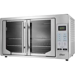 lot 20852 image: Oster French Door Digital Toaster Oven - Silver