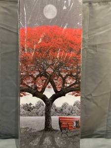 lot 39574 image: 5-piece Red Tree Wall Art Canvas