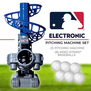 lot 39957 image: Franklin Sports - MLB Electronic Baseball Pitching Machine - Blue
