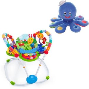 lot 39984 image: Baby Einstein Neighborhood Friends Activity Jumper Special Edition with BONUS Octoplush Toy