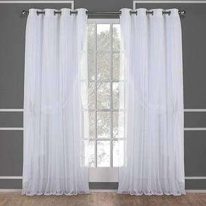 lot 58422 image: ATI Home Catarina Layered Curtain Panel Pair with Grommet Top