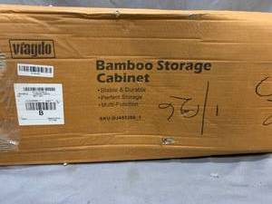 lot 58481 image: Bamboo Storage Cabinet