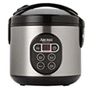 lot 58538 image: Aroma 8-Cup Programmable Rice & Grain Cooker, Steamer