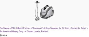 lot 58531 image: PUR STEAM HEAVY DUTY FABRIC STEAMER PS-937