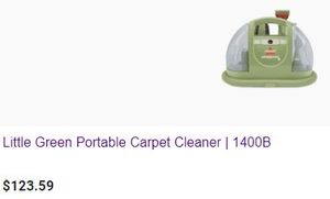 lot 58546 image: Bissell Little Green Portable Deep Cleaner with Your Choice of Bonus Stick Vac