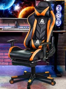 lot 58556 image: Aa Products High Back Ergonomic Computer Racing Chair, Blackorange