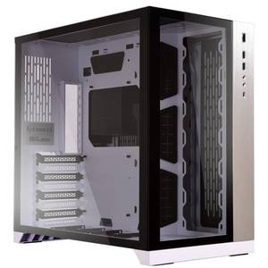 lot 3795 image: LIAN LI CASE PC-O11DW Tower White 3.5x3 or 2.5x6 EATXATX 1c