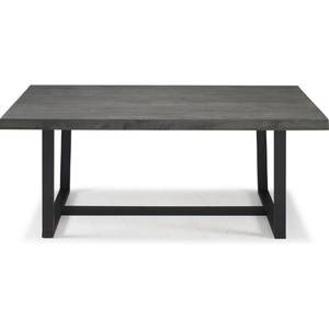 lot 53476 image: 72 Rustic Solid Wood Dining Table - Grey