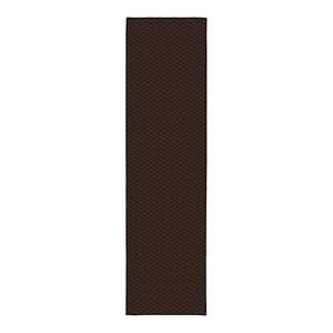 lot 53486 image: Garland Rug Medallion Solid Mocha 3x12 Wide Runner for Hallway, Bedroom, & Entryway
