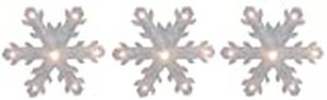 lot 53536 image: Sienna 9-inch Heavy Duty Frosted Shimmering Snowflake Icicle Light 5-Piece Set