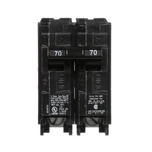 lot 53537 image: Siemens 70 Amp Double-Pole Type QP Circuit Breaker